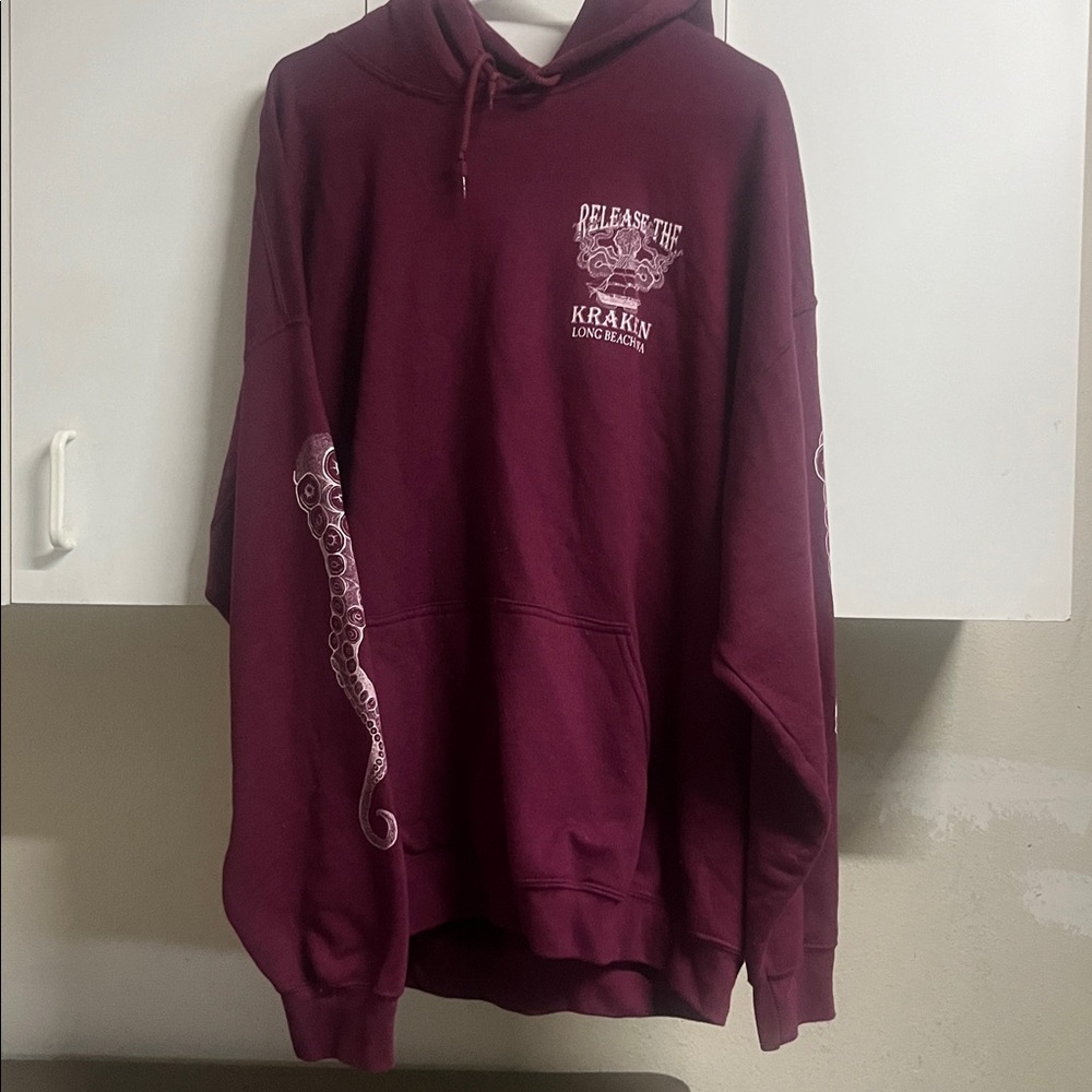 Gildan Burgundy Heavy Blend Hoodie